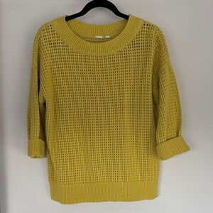 GAP Women's Mustard Crew Neck Sweater